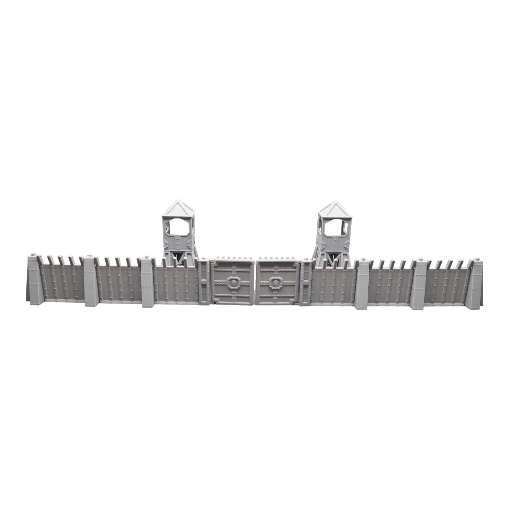 Command Station Watch Tower + Walls - 28mm Wargaming Scatter Terrain Scenery