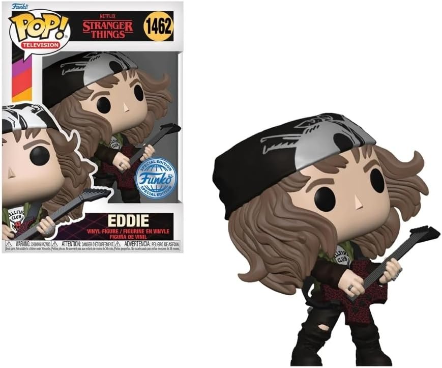 Funko POP! TV: Stranger Things - Hunter Eddie With Guitar - Metallic