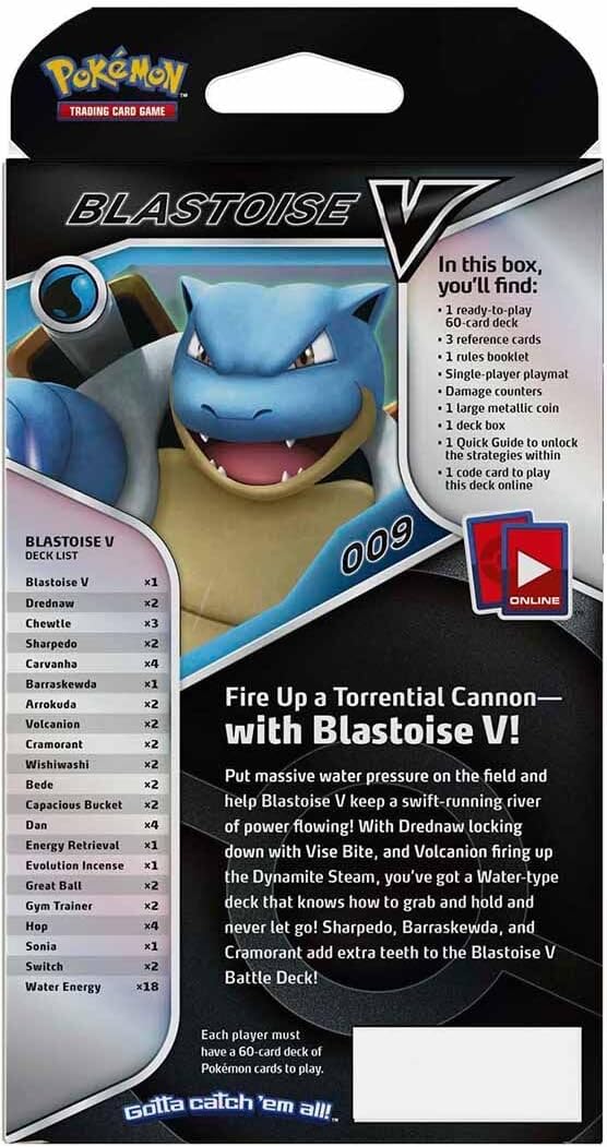 Pokemon Venusaur V / Blastoise V Battle Deck
