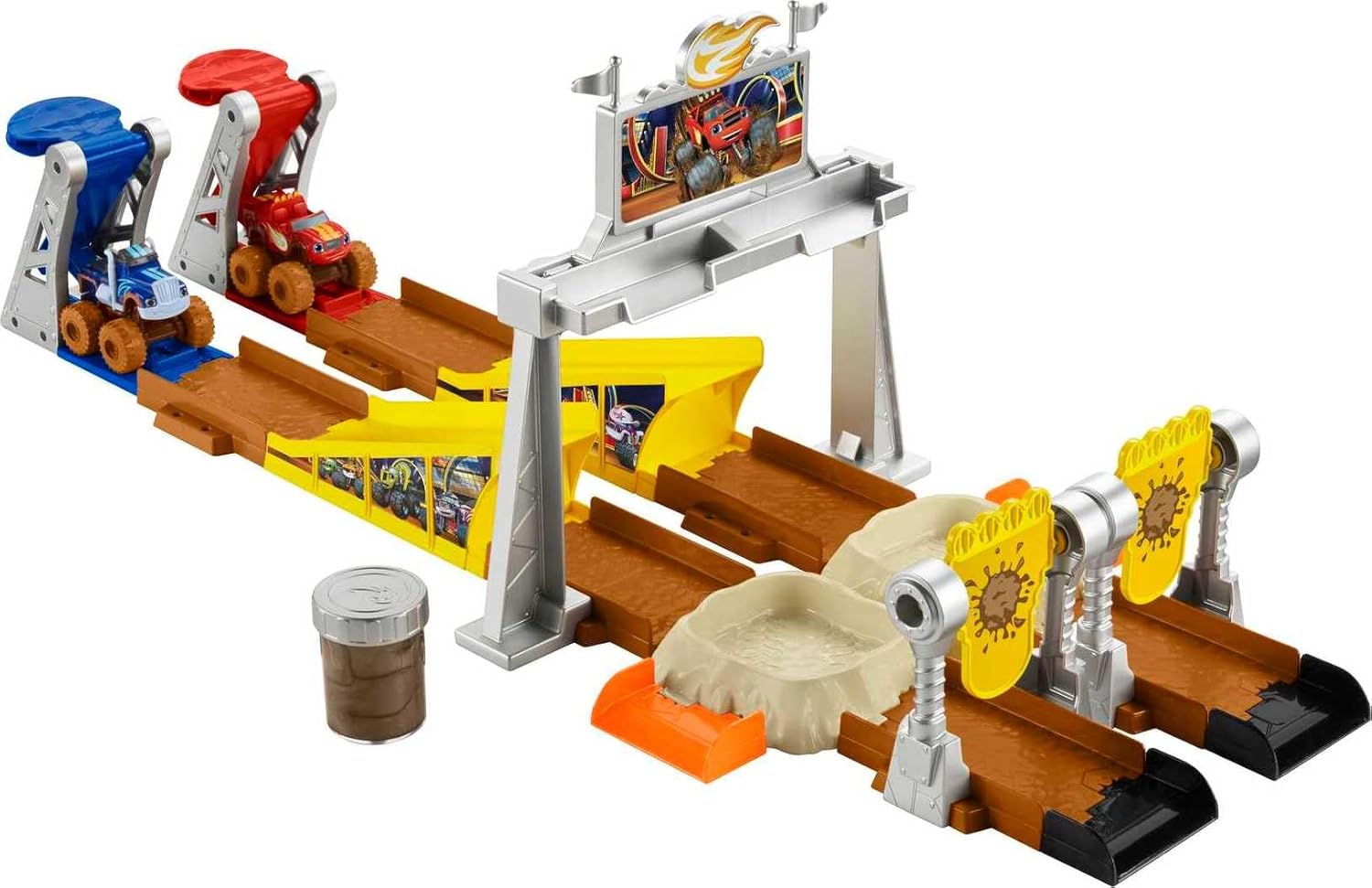 Blaze and the Monster Machines Mud Pit Race Track, vehicle playset