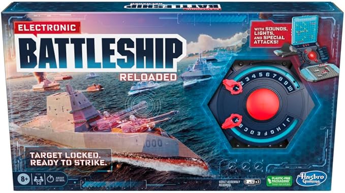 Hasbro Gaming Electronic Battleship Reloaded Board Game