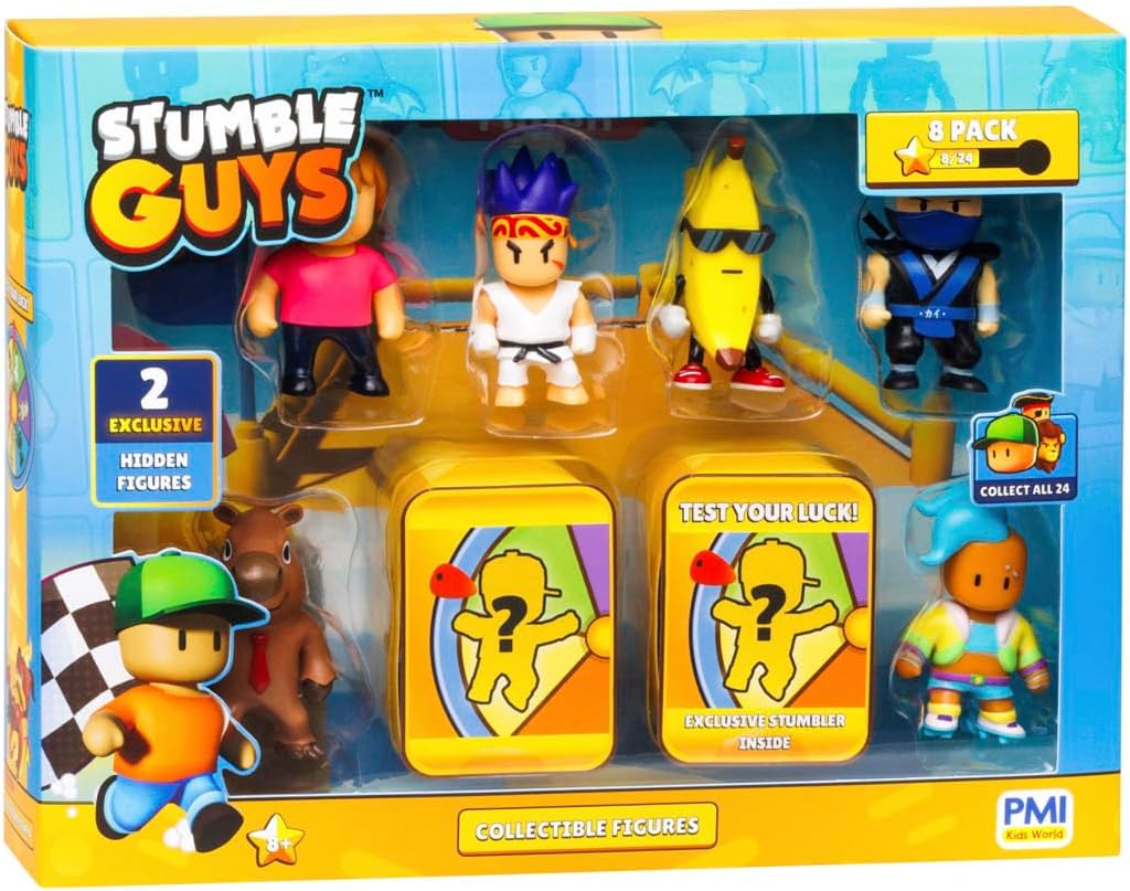 Stumble Guys 2" Collectable Figures 8-Pack Deluxe Box Version 1