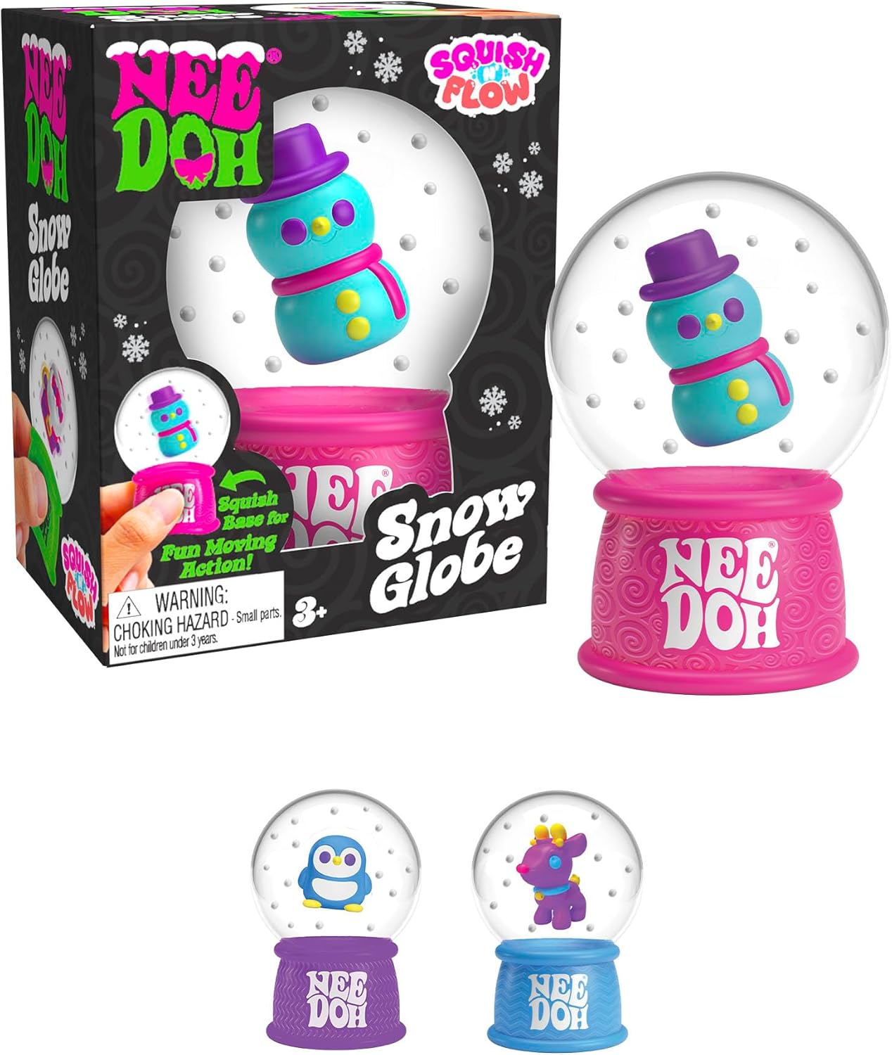 Squish N Flow Snow Globe Needoh