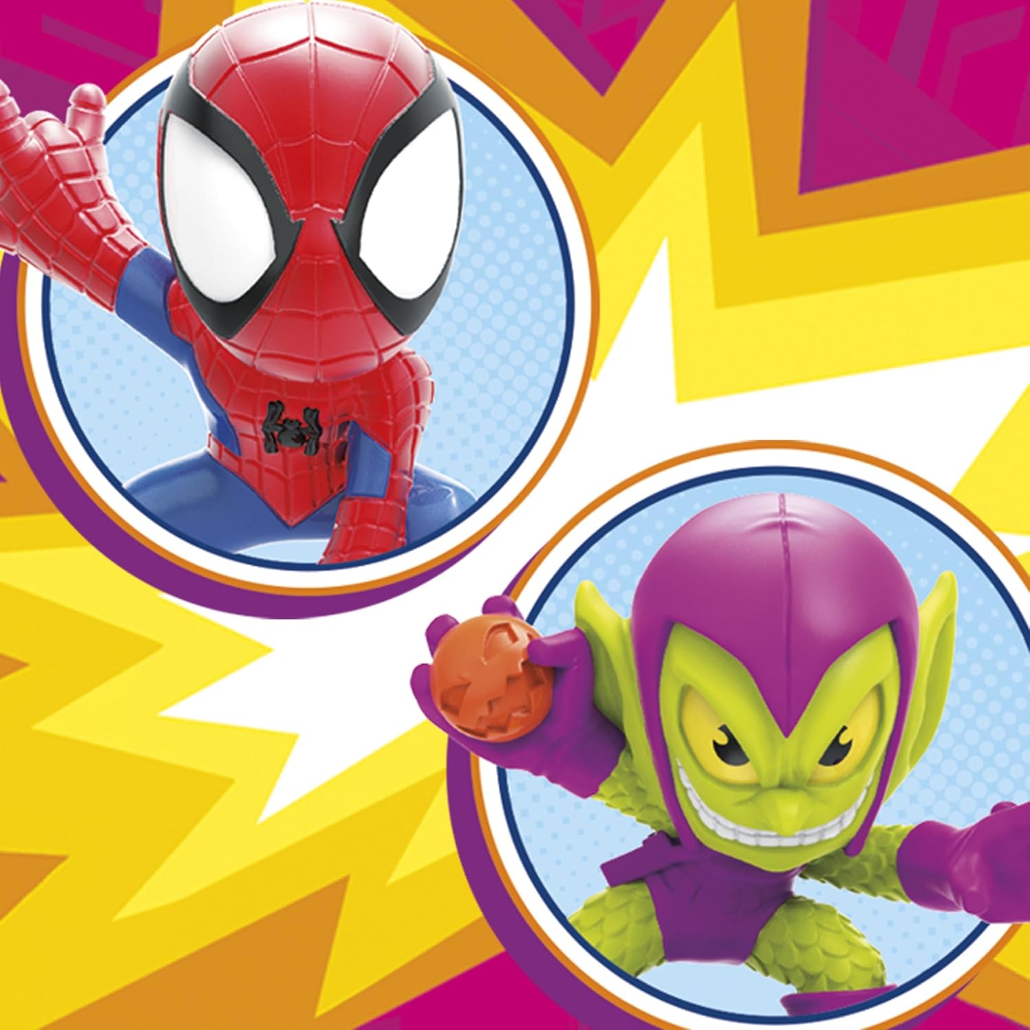 Marvel Stunt Squad Mini Playset Spiderman v Green Goblin