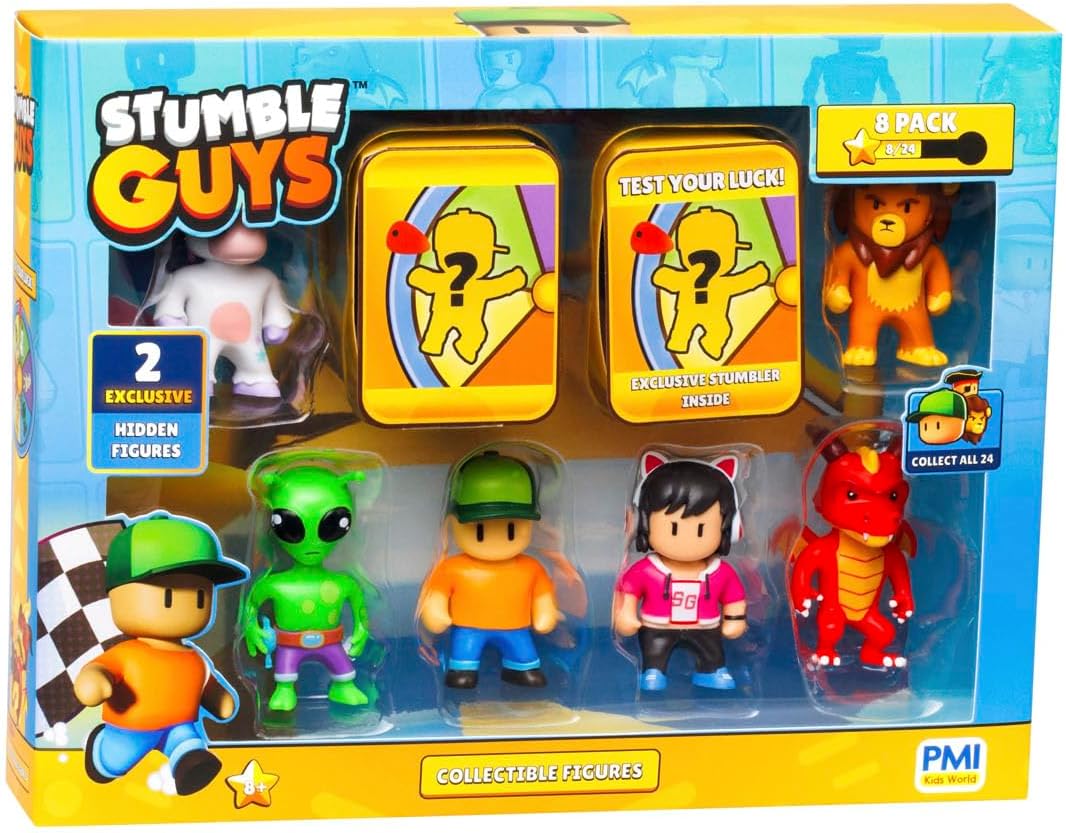 Stumble Guys 2" Collectable Figures 8-Pack Deluxe Box Version 2
