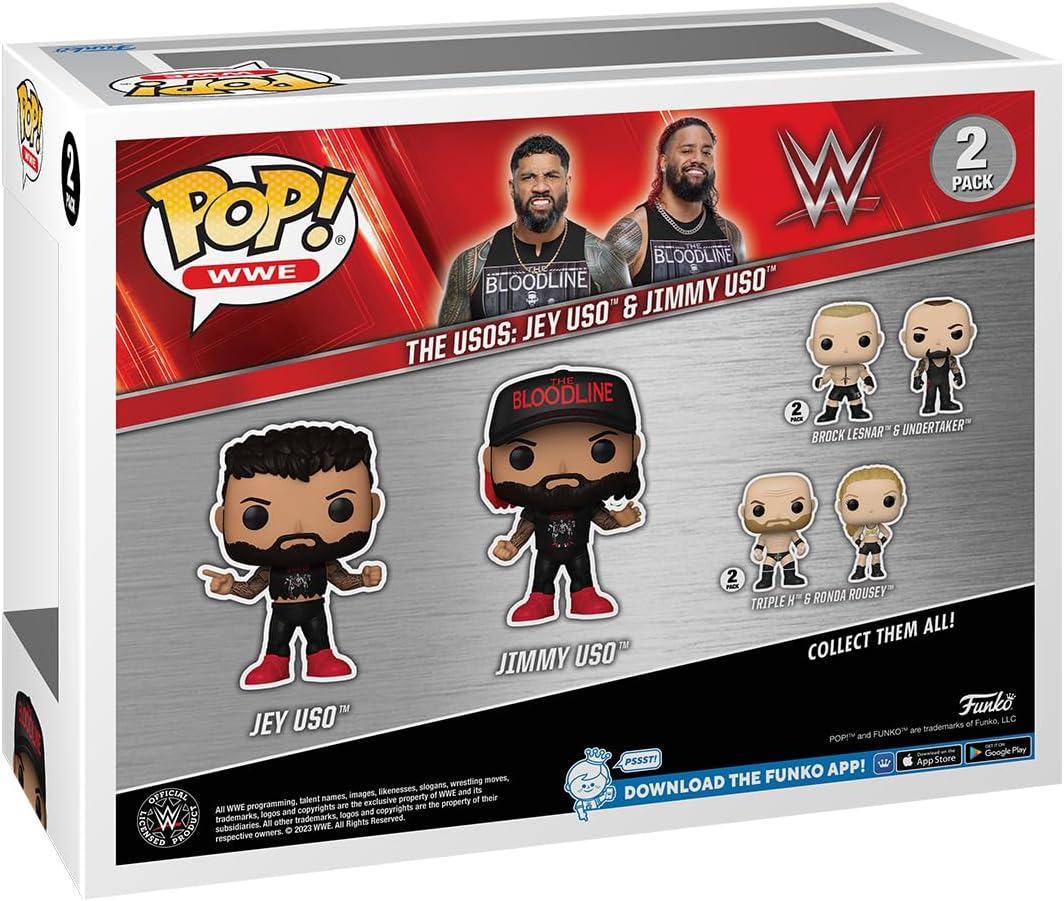Funko POP! WWE: Jey Uso - (Uso Bros) Brothers 2PK