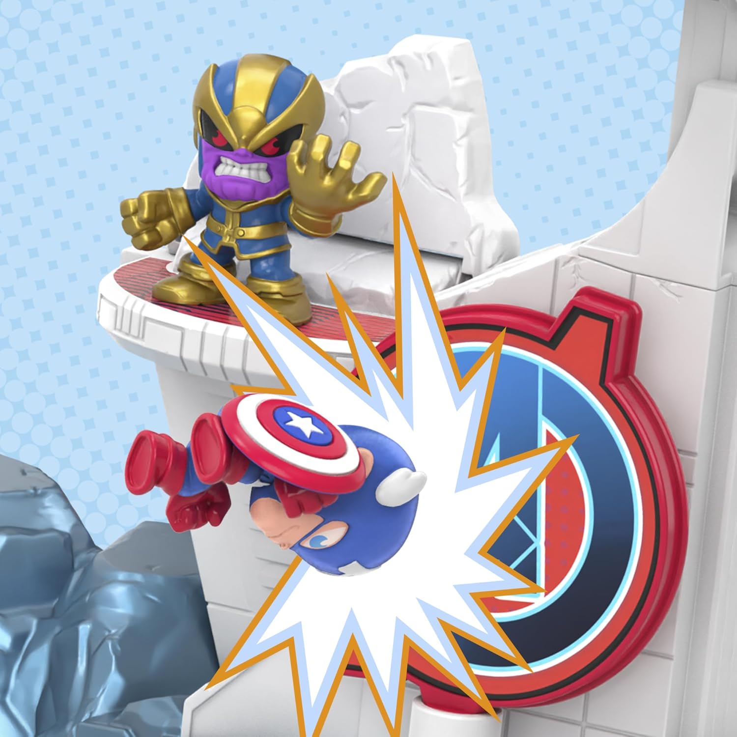 Marvel Mini Stunt Squad - Captain America v Thanos