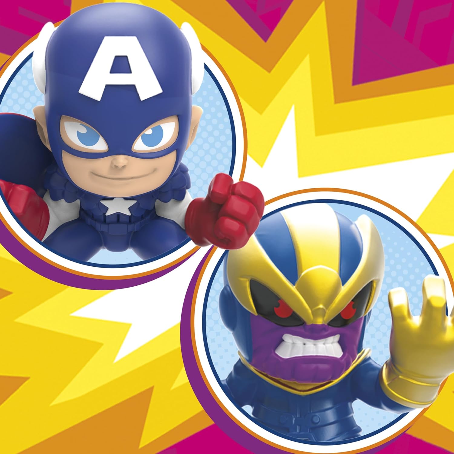 Marvel Mini Stunt Squad - Captain America v Thanos