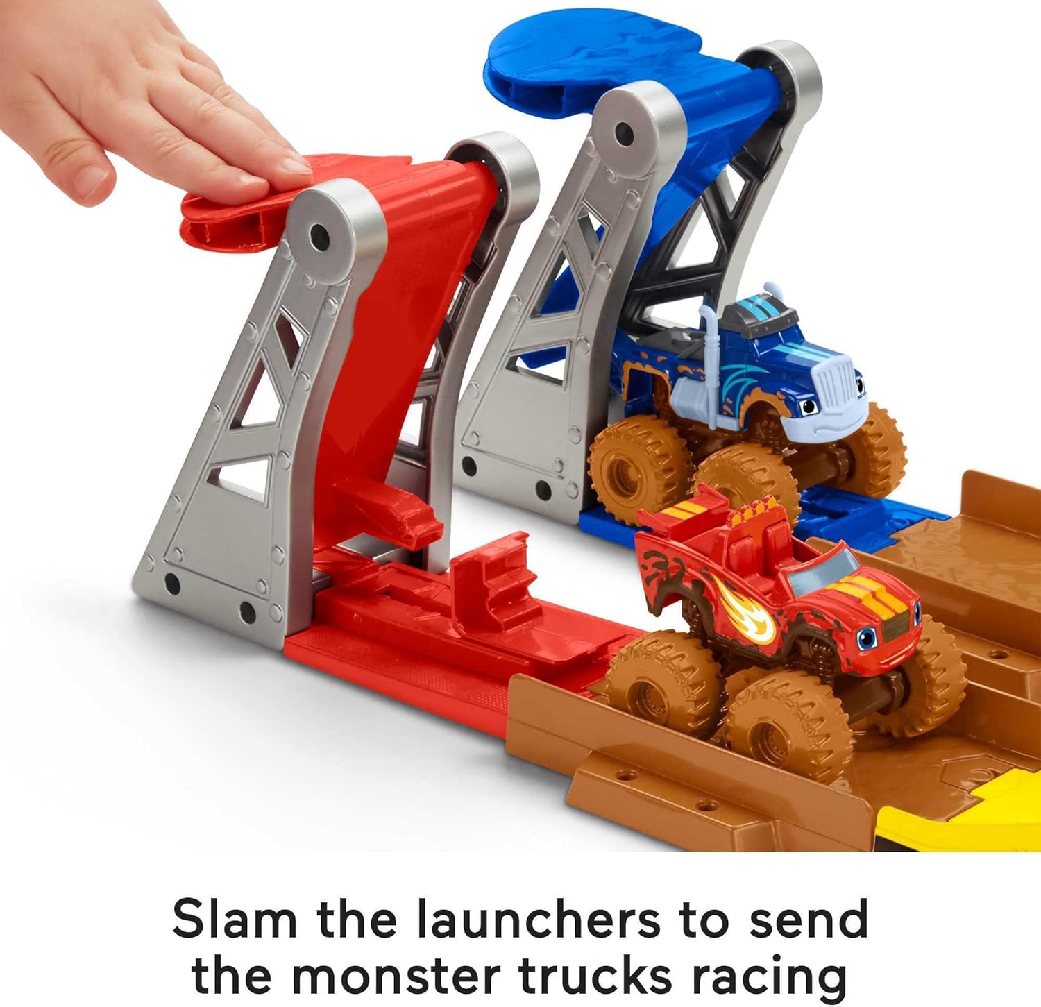 Blaze and the Monster Machines Mud Pit Race Track, vehicle playset