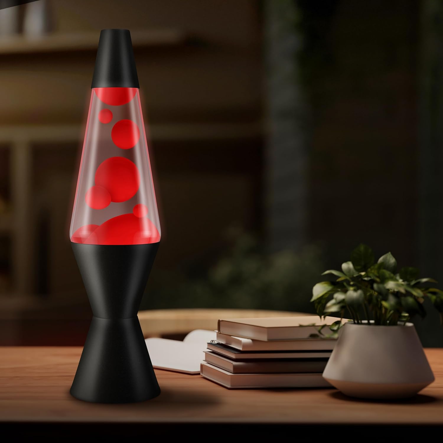 Lava Lamp Red/Clear/Black