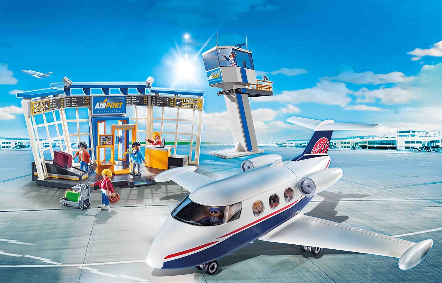 Playmobil City Action 71153 Airport with Airplane and Control Tower