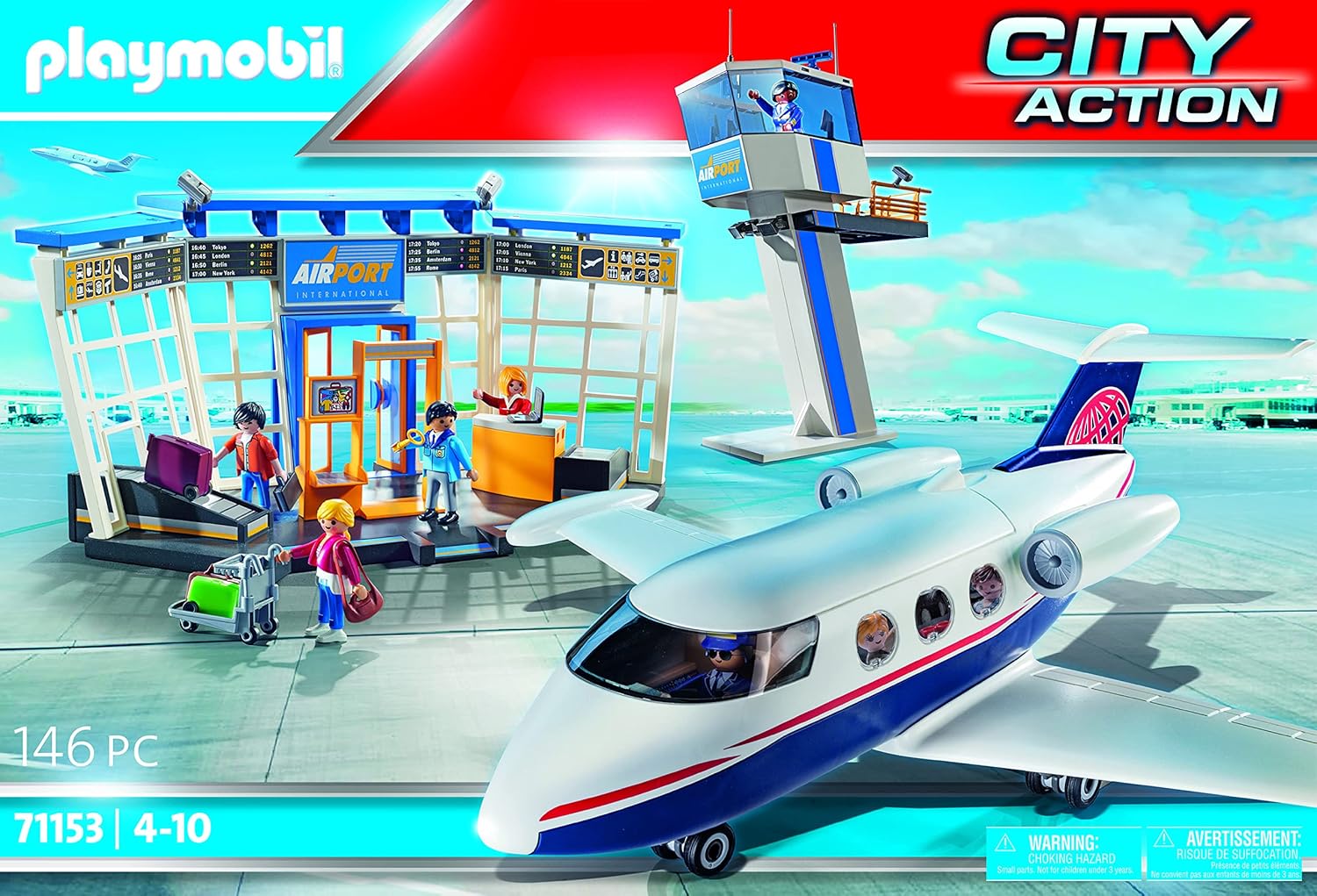 Playmobil City Action 71153 Airport with Airplane and Control Tower