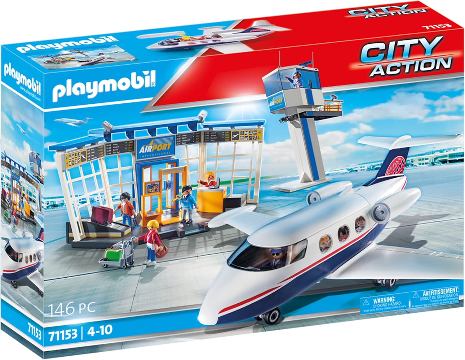Playmobil City Action 71153 Airport with Airplane and Control Tower