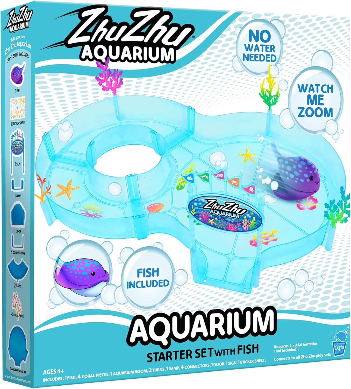 Zhu Zhu Aquarium Figure of 8 Starter Playset