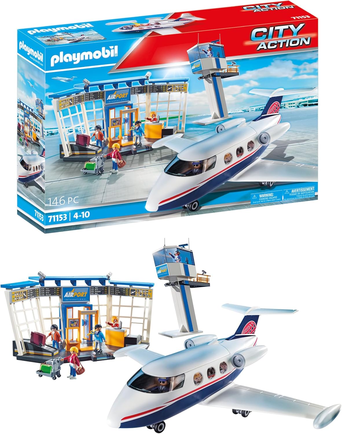 Playmobil City Action 71153 Airport with Airplane and Control Tower