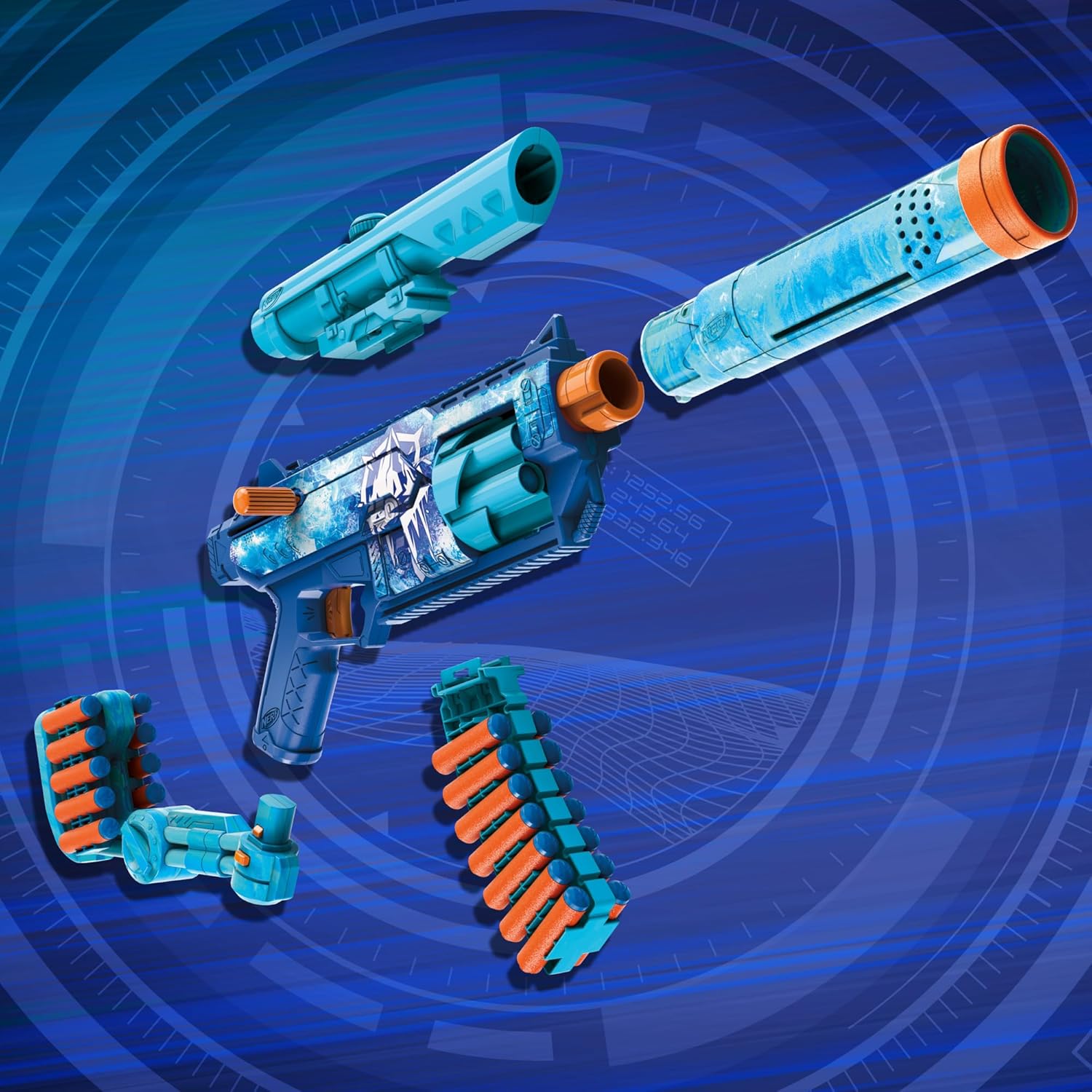 Nerf Loadout FrostFusion Blaster and 30 N1 Darts