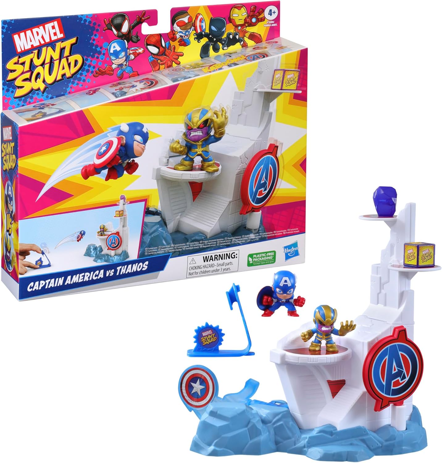 Marvel Mini Stunt Squad - Captain America v Thanos