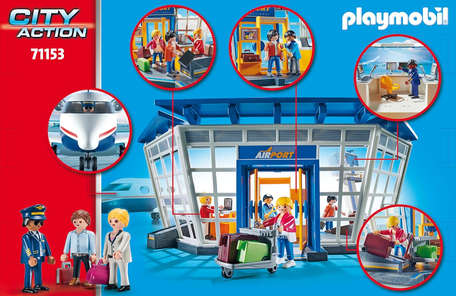 Playmobil City Action 71153 Airport with Airplane and Control Tower