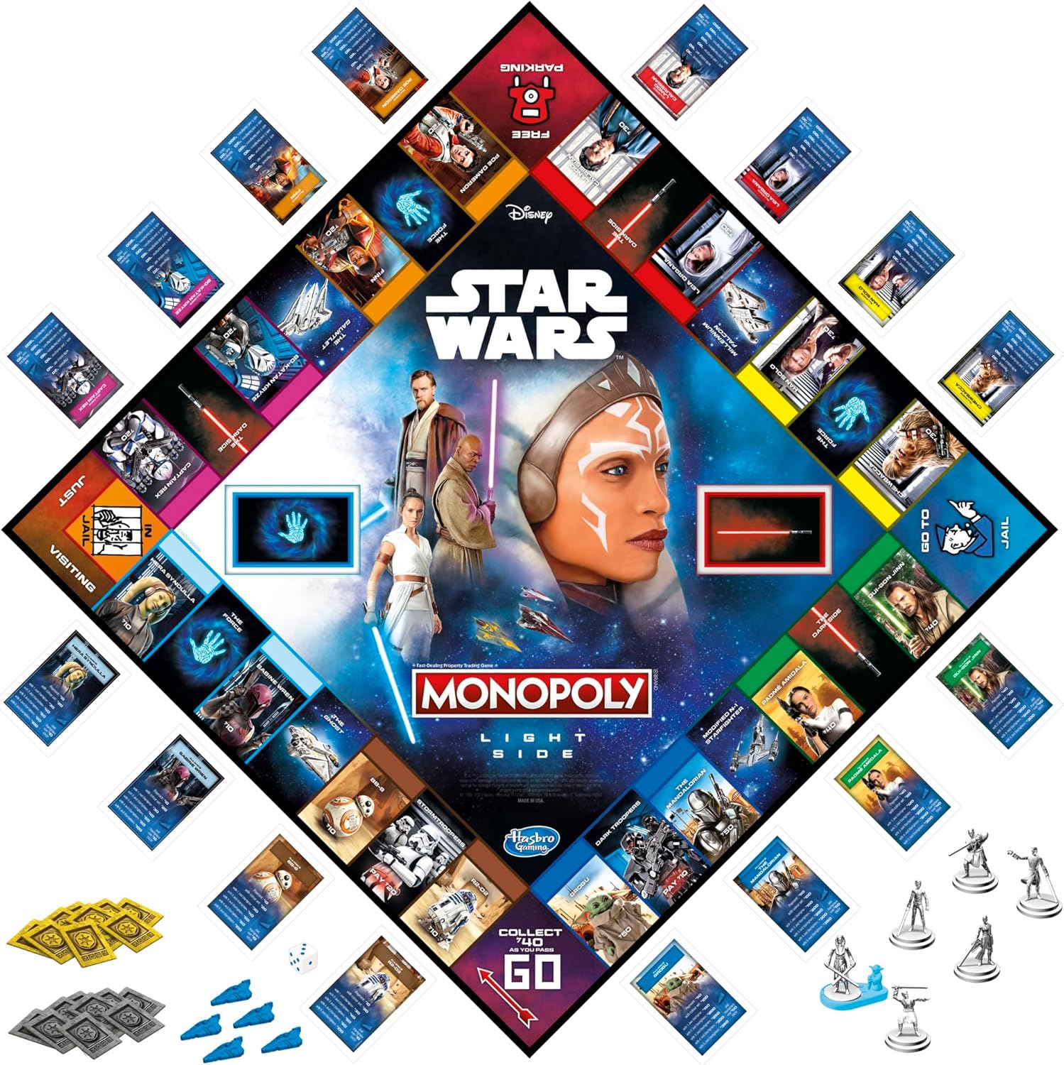 Monopoly: Star Wars Light Side Edition Board, Star Wars Jedi Game