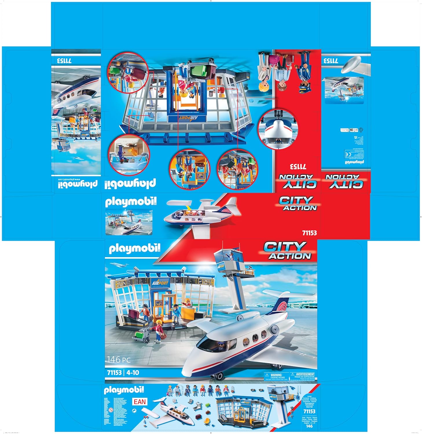 Playmobil City Action 71153 Airport with Airplane and Control Tower