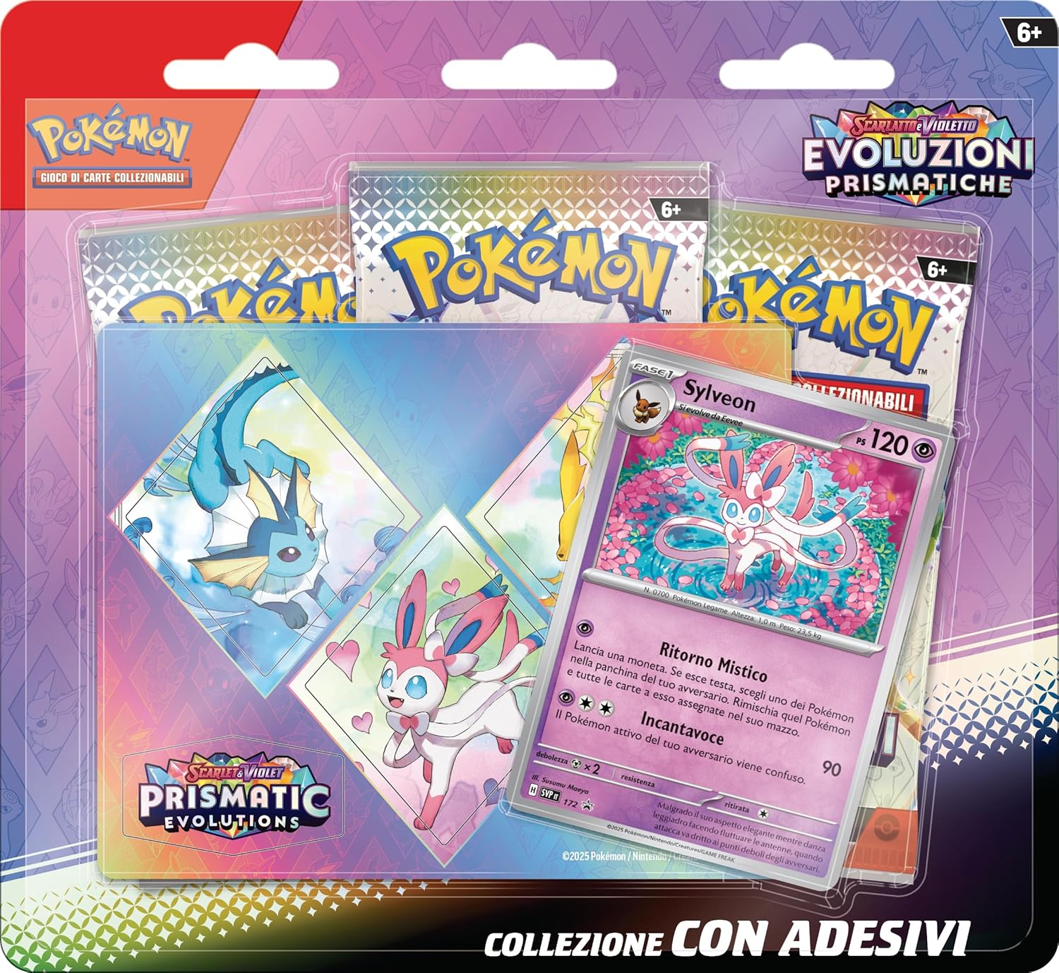 Prismatic evolutions Tech Sticker set Sylveon