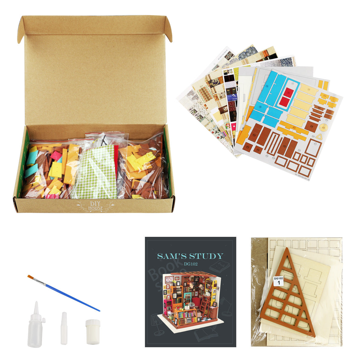 Sam’s Study 3D Wooden Puzzle