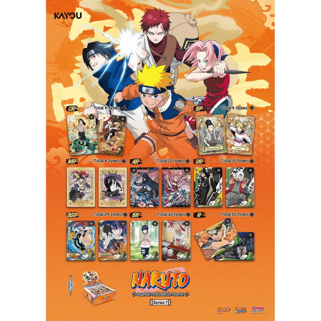 NARUTO-Smriti Collectible Cards-Earth Scroll Foil-001B