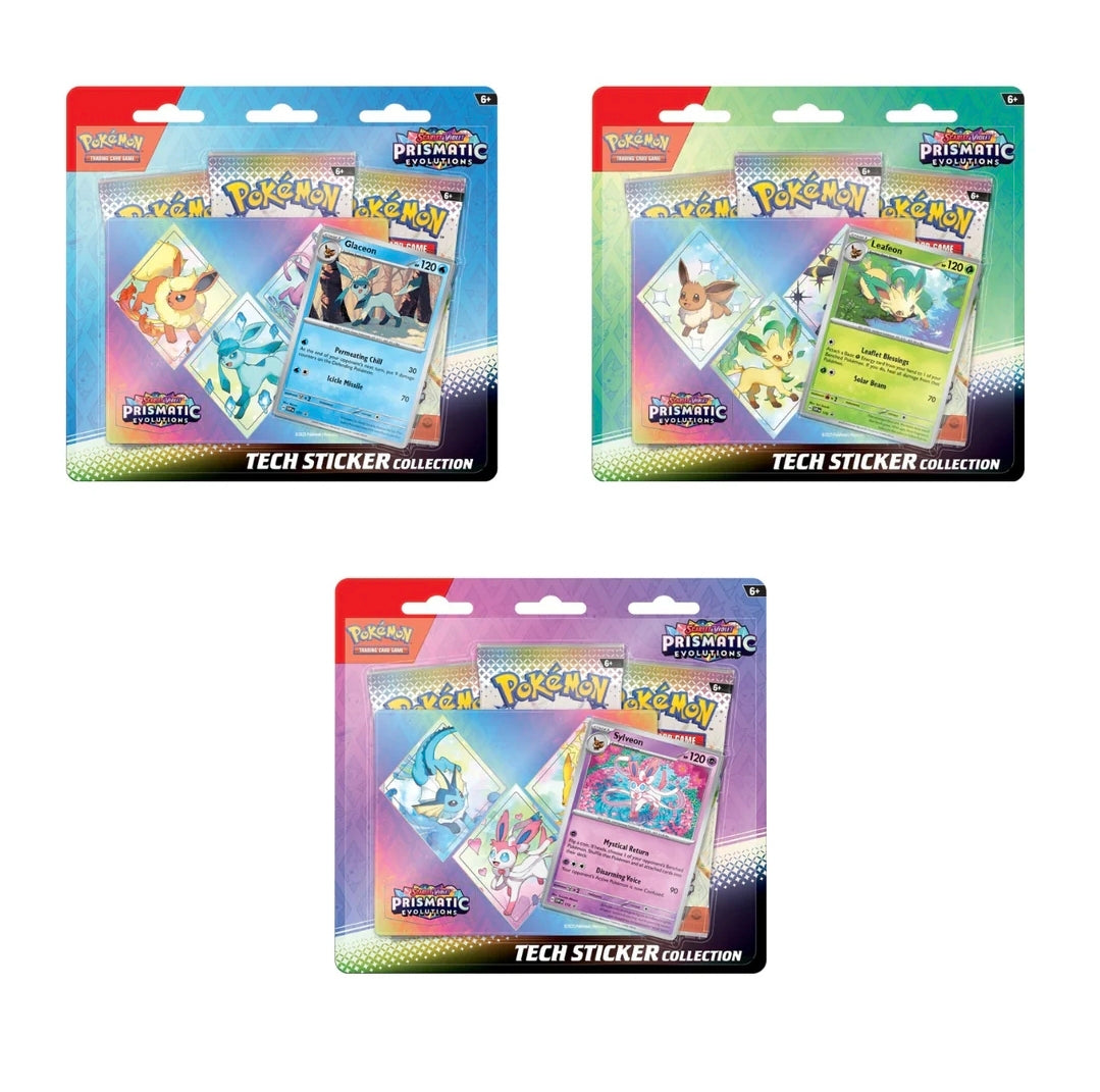 Prismatic evolutions Tech Sticker set