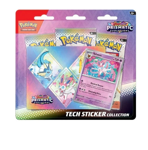 Prismatic evolutions Tech Sticker set