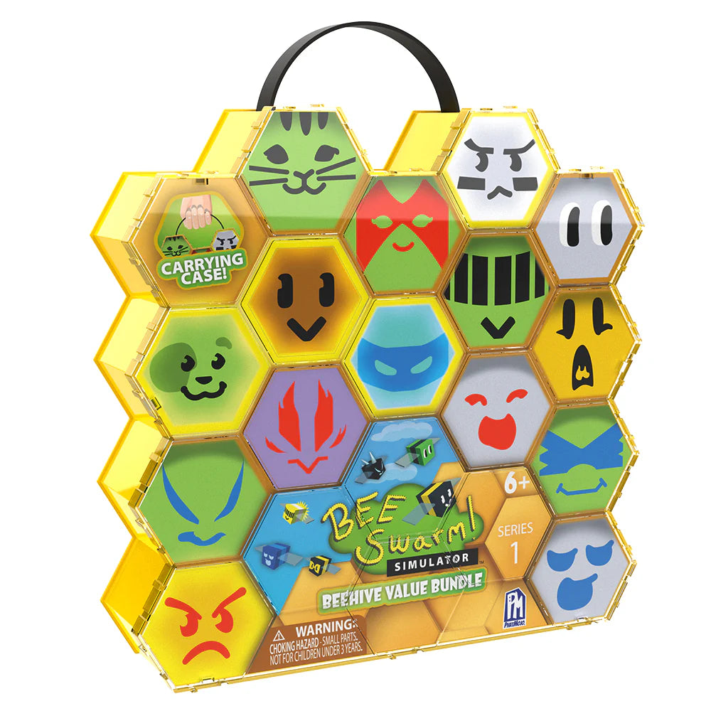 BEE SWARM - Bee Hive Value Bundle (5 Figures & 5 Collectibles, Series 1)