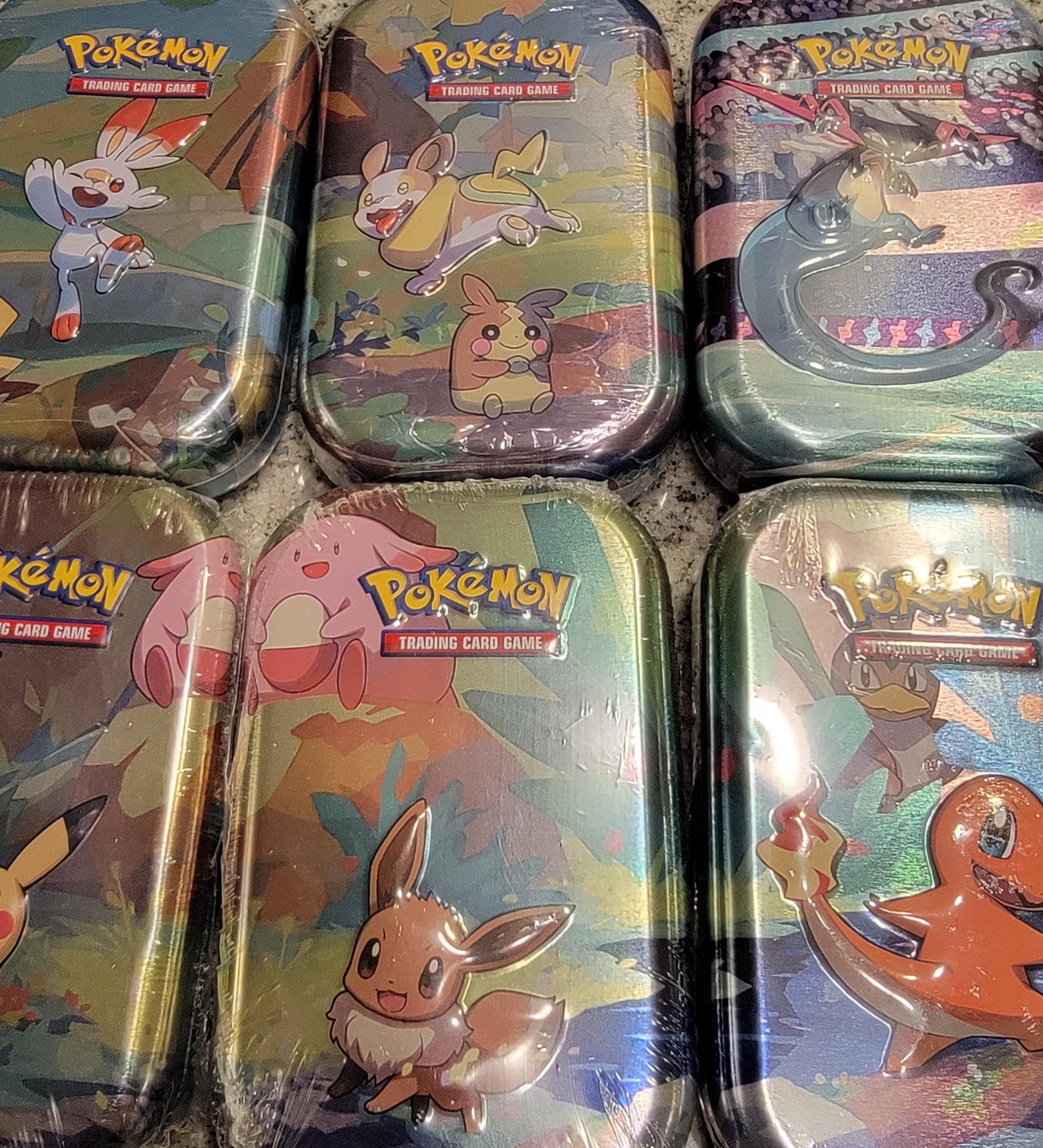 Mystery Pokemon Tin Bundle - Mini Rooleo Mystery Pokemon Tin Bundle - Mini Rooleo