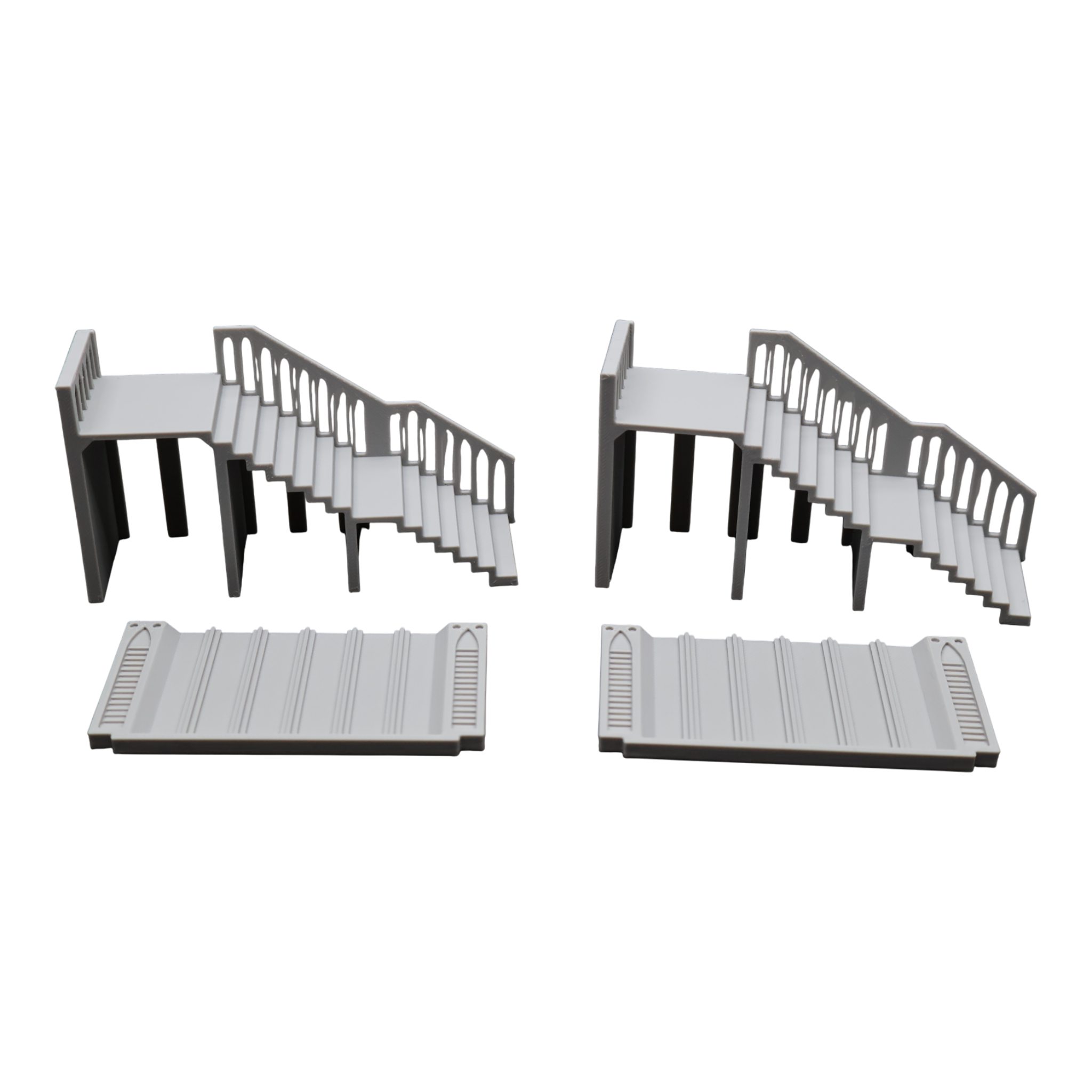 Base Stairs and Covers x2 - 28mm Wargaming Scatter Terrain Scenery Tabletop Miniature