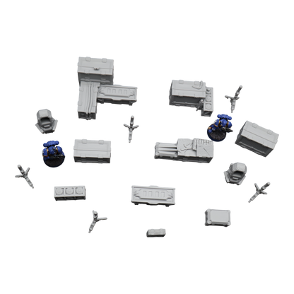 Drop Site Camp - 28mm Wargaming Scatter Terrain Scenery Tabletop Miniature