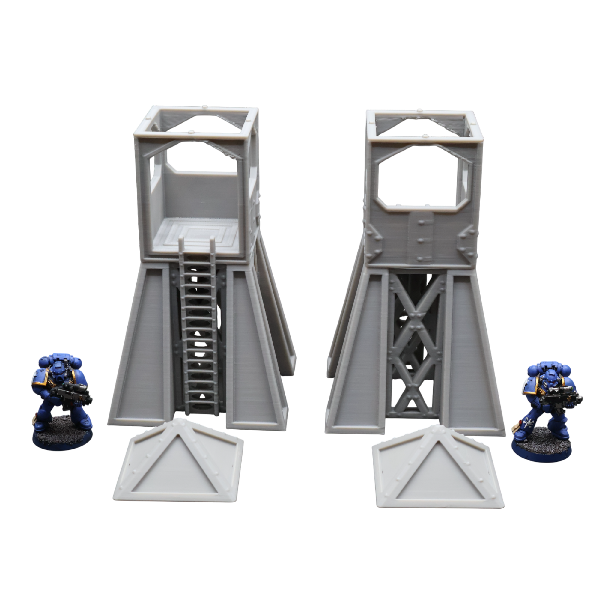 Command Station Watch Tower x2 - 28mm Wargaming Scatter Terrain Scenery Tabletop