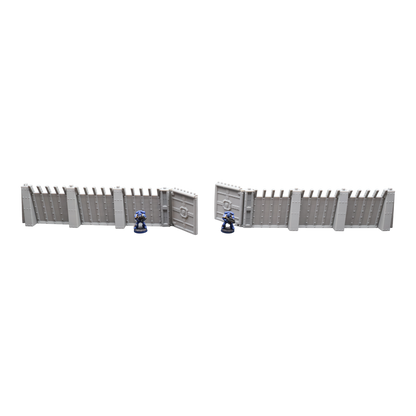 Command Station Secuity Walls - 28mm Wargaming Scatter Terrain Scenery Tabletop