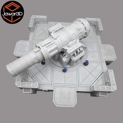 Big Gun Platform #1 - 28mm Wargaming Scatter Terrain Scenery Tabletop Miniature