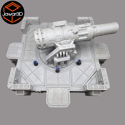 Big Gun Platform #1 - 28mm Wargaming Scatter Terrain Scenery Tabletop Miniature