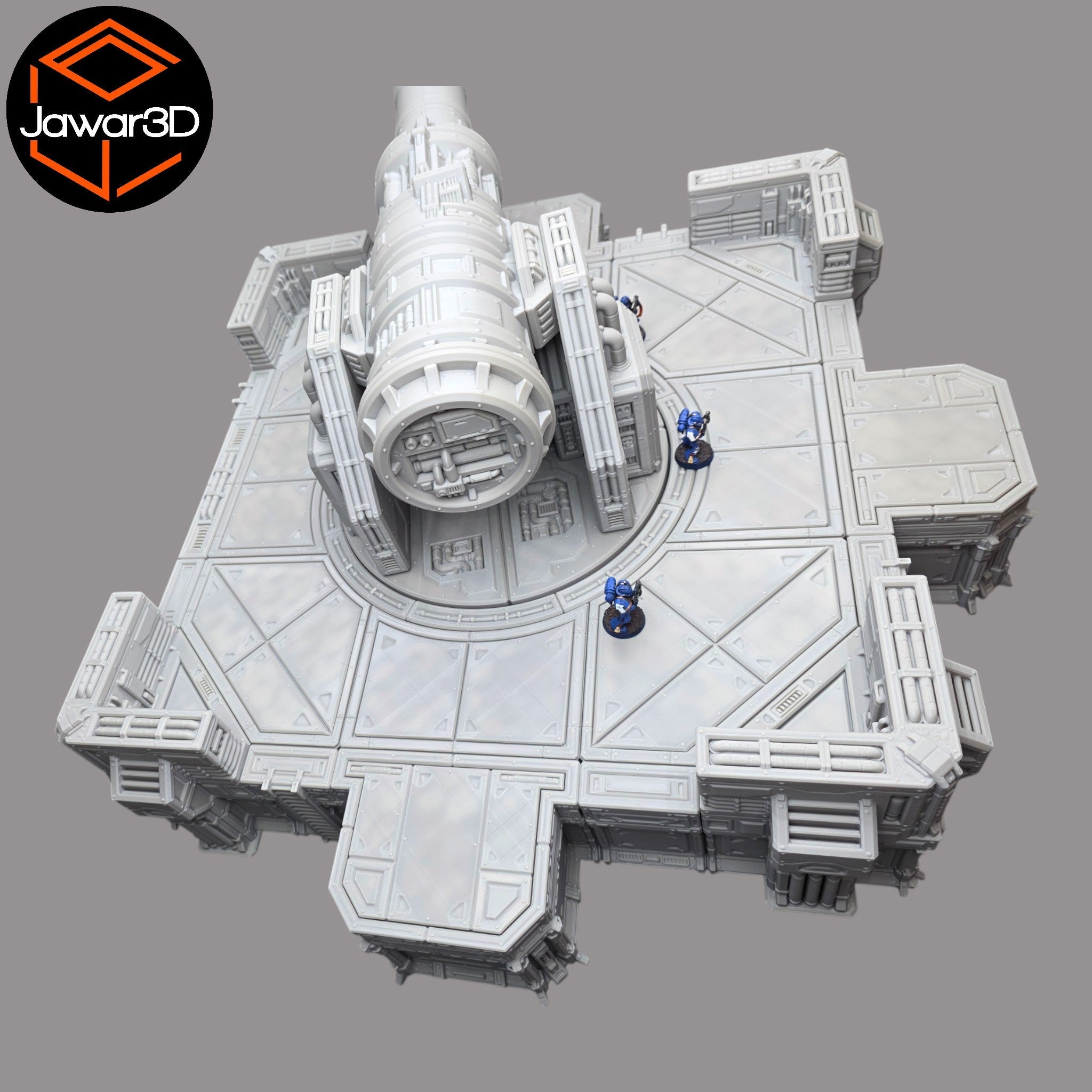 Big Gun Platform #1 - 28mm Wargaming Scatter Terrain Scenery Tabletop Miniature