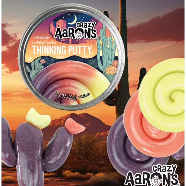 Hypercolour Goodnight Cactus - Thinking Putty