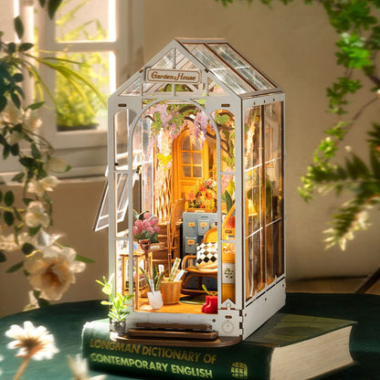 Rolife Garden House Book Nook 3D Wooden Model Kit