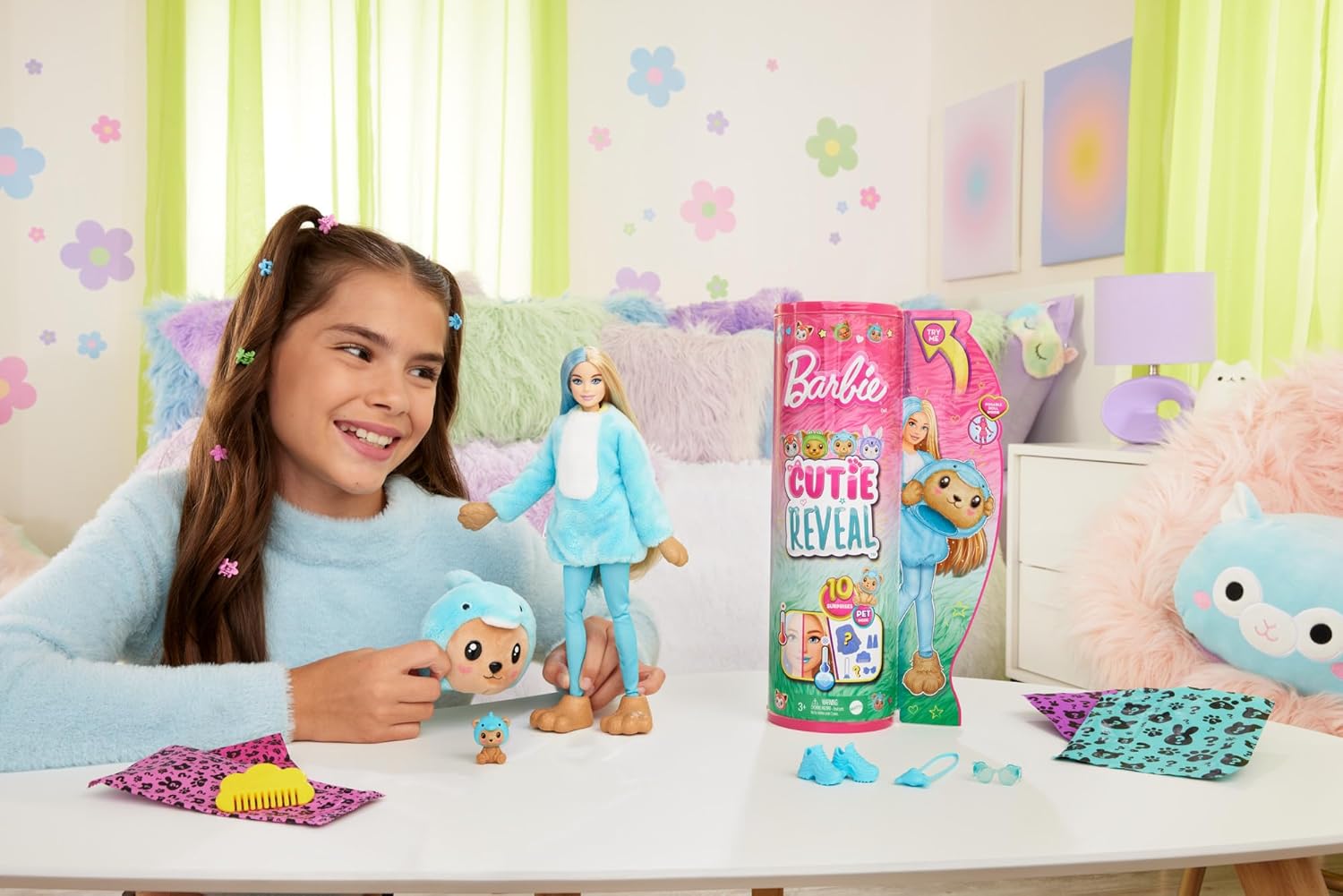 Barbie Cutie Reveal Teddy Bear as Dolphin