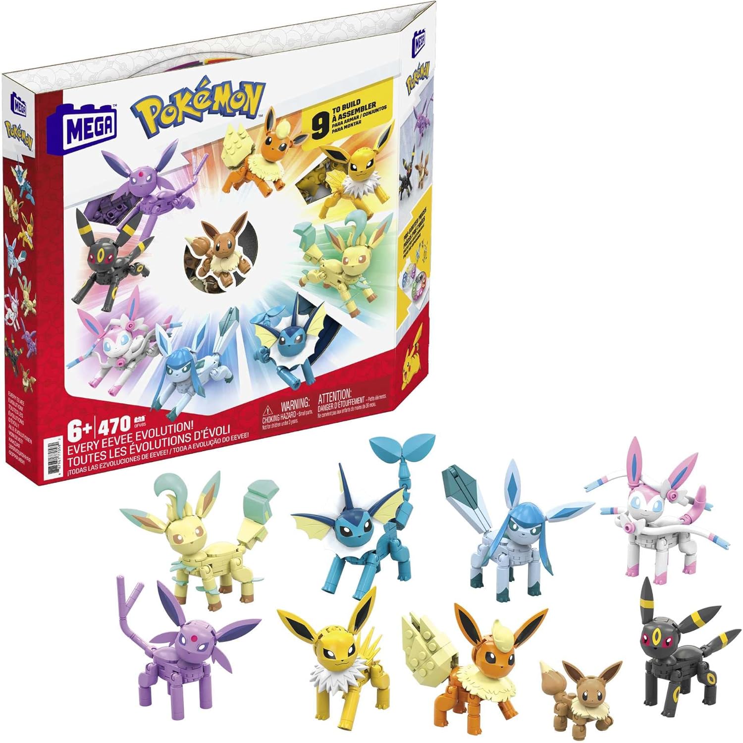 MEGA Pokemon Building Set - Eevee Evolution