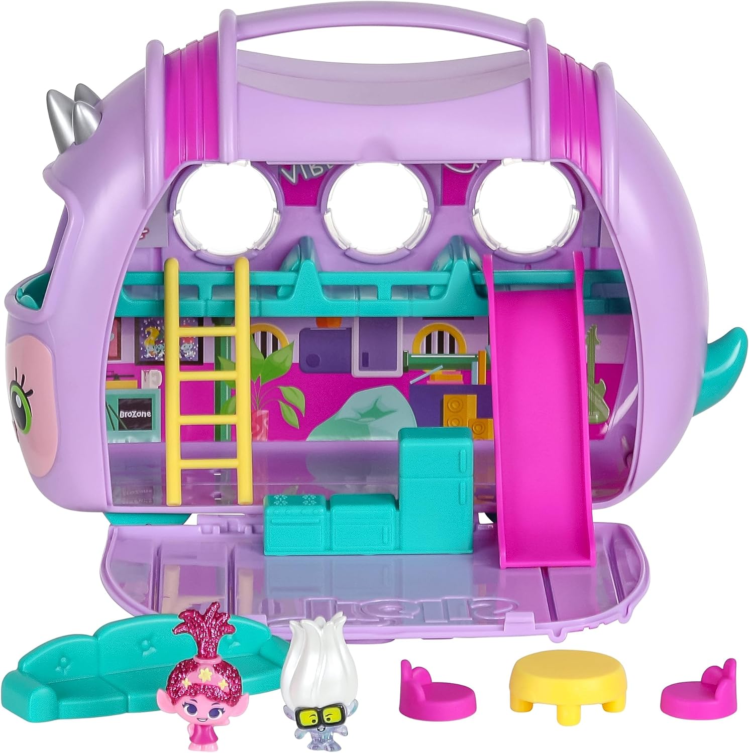 Trolls 24306 DreamWorks Band Together Mineez 10-pc Rhonda Play & Display Case