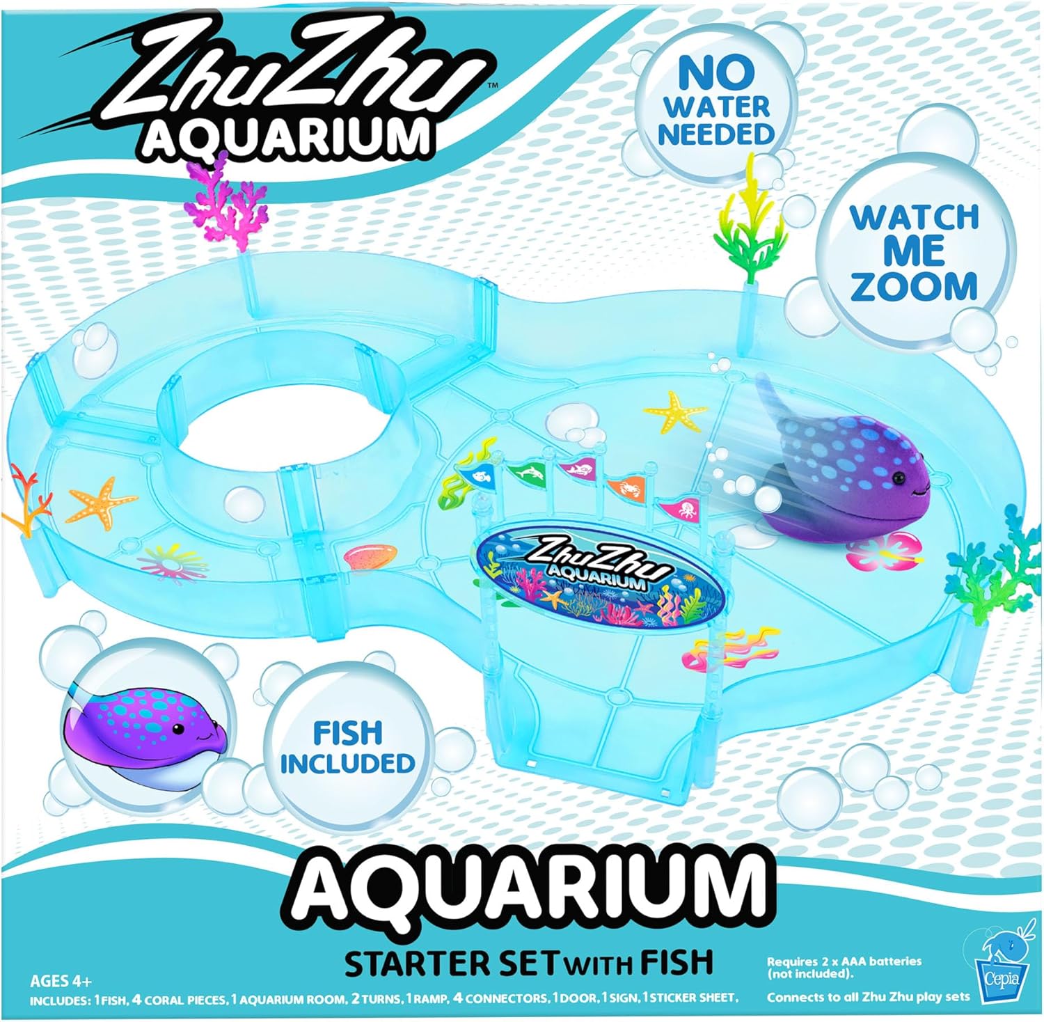 Zhu Zhu Aquarium Figure of 8 Starter Playset