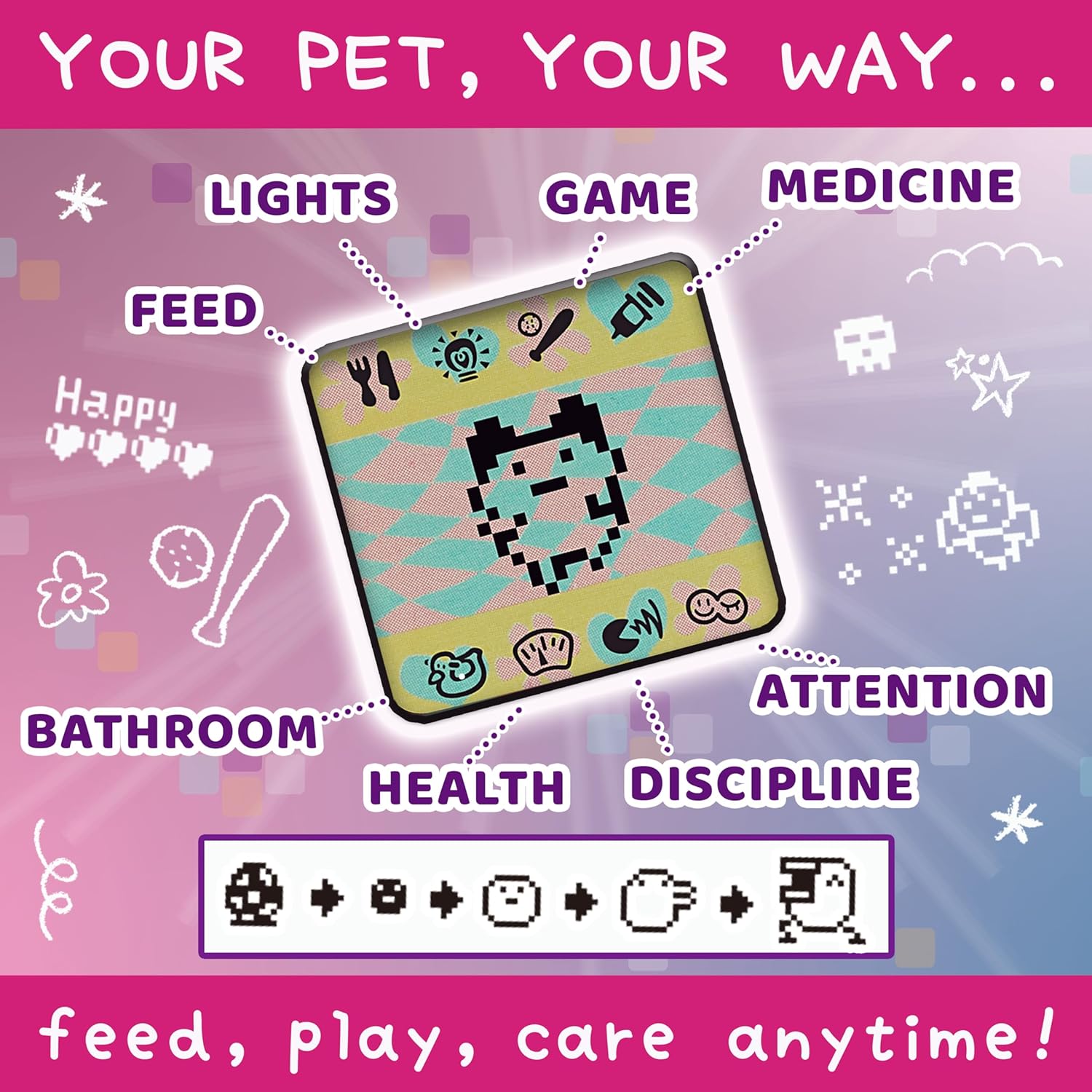 Bandai Tamagotchi Original Pochitchi Comic Book Shell