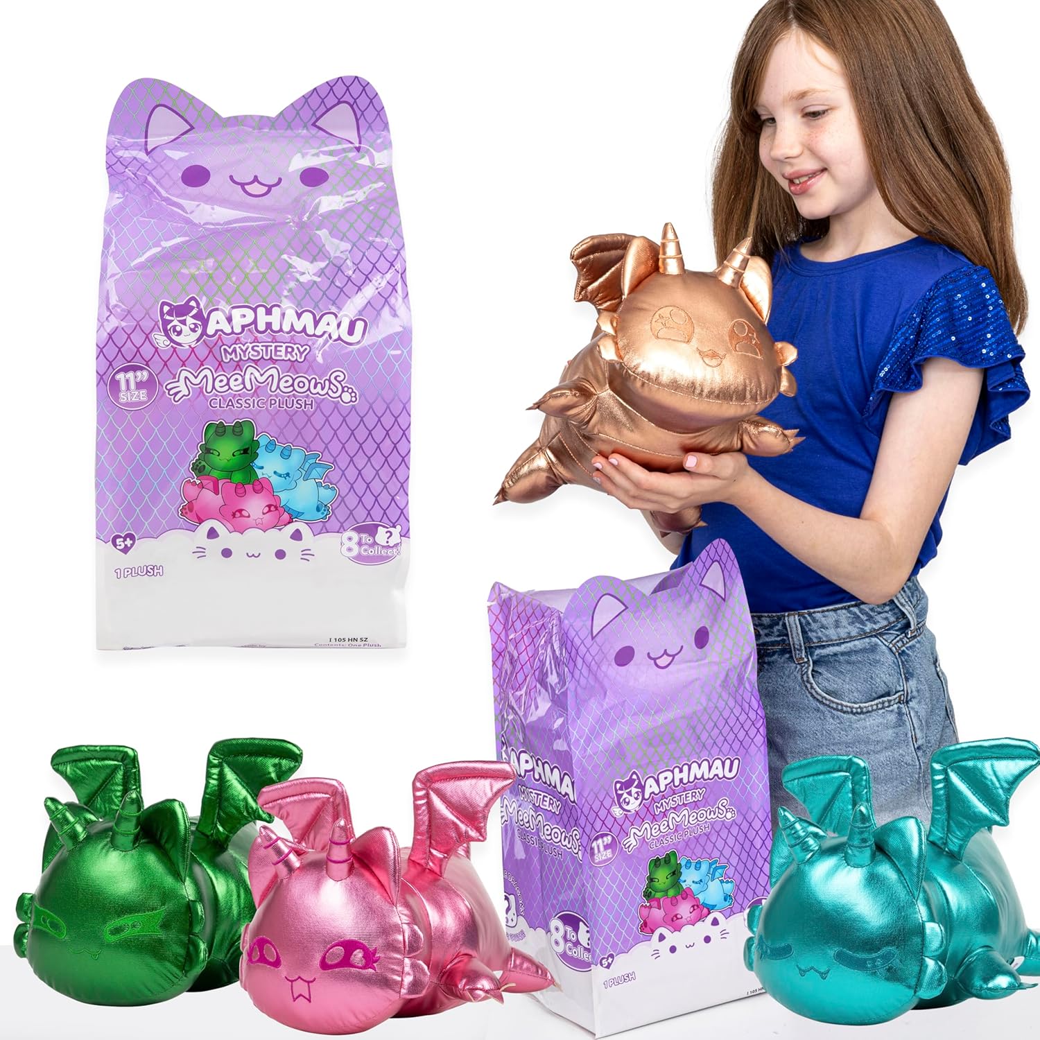 Aphmau MeeMeows 11” Classic Mystery Plush, Dragon