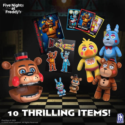 Five Nights at Freddy's Series 3 Toy Freddy Collector Bundle with Plush, Microfigures & Light-Up Case