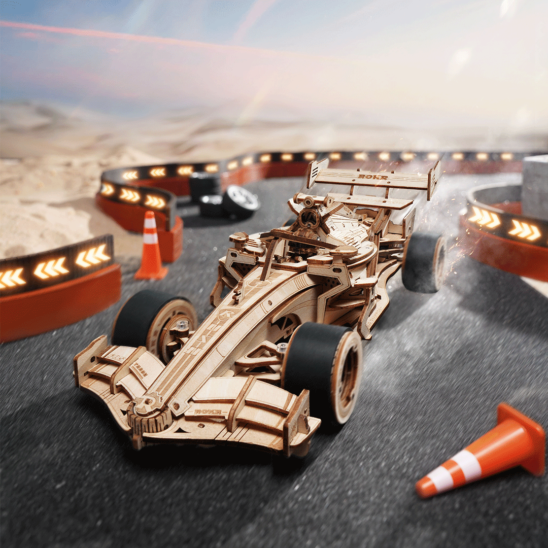F1 Racing Car LK505 3D Wooden Puzzle