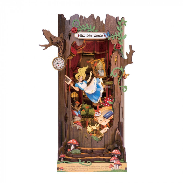 Rolife Book Nook Shelf Insert - Fall into Wonderland