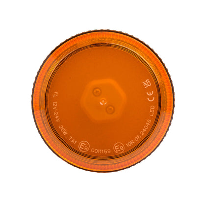 Ecoline Heavy Duty Amber Flexible DIN Pole Mount LED Beacon